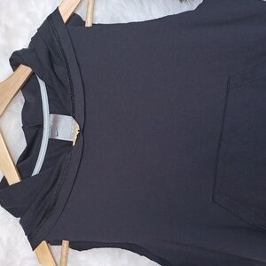 Nike hoody, cut-off sleeve,front pocket, nylon/spandex, sz 4-6